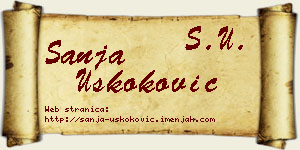 Sanja Uskoković vizit kartica
